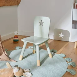 Sedia bambino legno (H50 cm) Stars Verde