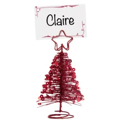 Segnaposto (10 cm) Albero Rosso