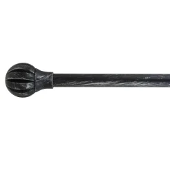 Set bastone per tenda allungabile (L120 - L210 cm / D19 mm) Touch of zen Nero