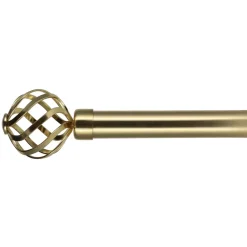 Set bastone tenda allungabile (L210 - L380 cm / D28 mm) Florence Oro