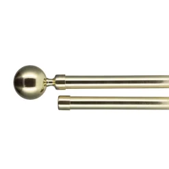 Set bastone tenda allungabile doppia sbarra (L120 - L210 cm / D19 mm) Paloma Oro