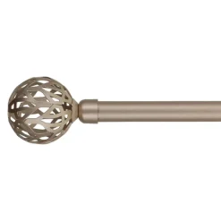 Set bastone tenda allungabile (L210 - L380 cm / D19 mm) Vintage Oro opaco