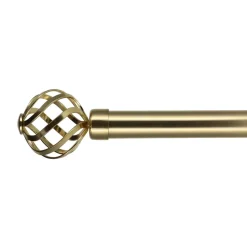Set bastone tenda allungabile (L120 - L210 cm / D28 mm) Florence Oro
