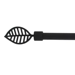 Set bastone tenda regolabile (L120 - L210 cm / Ø16 mm) Sevigne Nero opaco