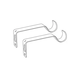 Set bastone tenda regolabile (L120 - L210 cm / Ø16 mm) Sevigne Nero opaco