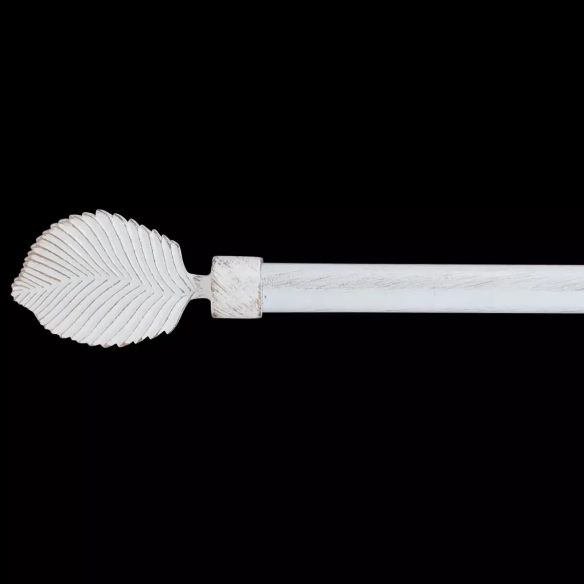 Set completo bastone tenda regolabile (L120 - L210 cm / D19 mm) Exotica Bianco e oro