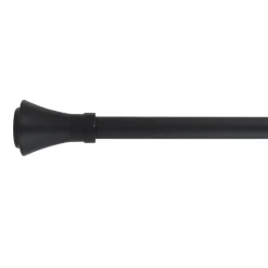 Set completo bastone tenda regolabile (L210 - L380 cm / D19 mm) Brasserie Nero opaco