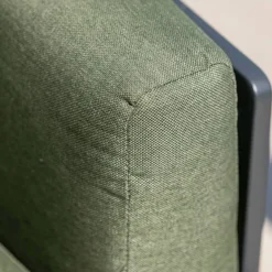 Set da giardino in alluminio 9 posti 12 pezzi Monte Carlo Grigio antracite e verde rosmarino