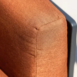 Set da giardino in alluminio 8 posti 6 pezzi Monte Carlo Grigio antracite e terracotta