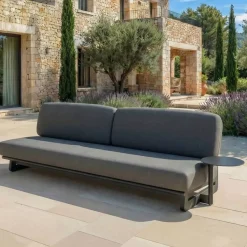 Set da giardino in alluminio 5 posti 5 pezzi Long Beach Grigio antracite