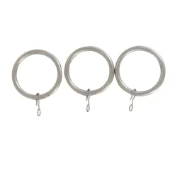 Set di 8 anelli (D28mm) Lino Argento opaco