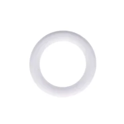 Set di 8 anelli per bastone per tende in legno cerusato (D28 mm) Soren Bianco