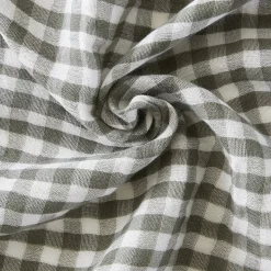 Set di 2 asciugamani in garza di cotone (50 x 70 cm) Gaïa vichy Verde rosmarino