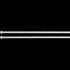 Set di 2 bacchette regolabili rotonde (60 a 80 cm) Bianco