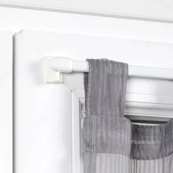 Set di 2 bastoni per tenda regolabili (80 a 110 cm) Bianco