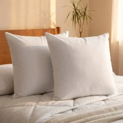 Set di 2 cuscini quadrati (60 cm) Volume Bianco