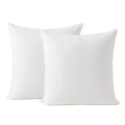 Set di 2 cuscini quadrati (60 cm) Volume Bianco