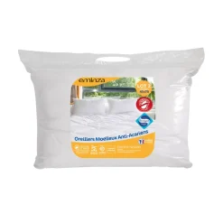 Set di 2 cuscino letto rettangolare (45 x 70 cm) Morbido Antiacaro Bianco