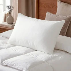 Set di 2 cuscino letto rettangolare (45 x 70 cm) Morbido Antiacaro Bianco
