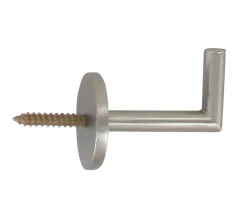 Set di 2 ganci supporto tenda Argento opaco