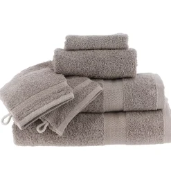 Set di 2 guanti da bagno in cotone (15 x 21 cm) Timeless Tortora