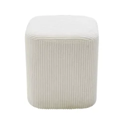 Set di 2 pouf velluto (Alt 38 cm) Shan Beige