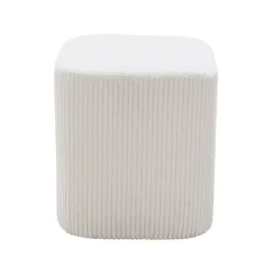 Set di 2 pouf velluto (Alt 38 cm) Shan Beige