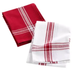 Set di 2 strofinacci cotone riciclato Cuisiline Bordò