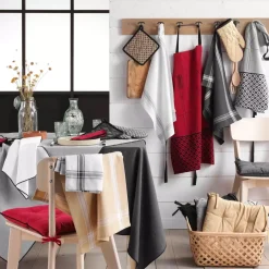 Set di 2 strofinacci cotone riciclato Cuisiline Bordò