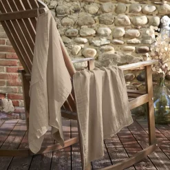 Set di 2 strofinacci garza di cotone (50 x 70 cm) Gaïa Marrone corda