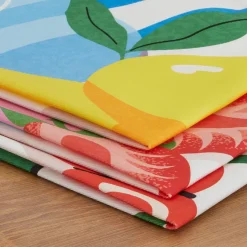 Set di 3 strofinacci in cotone (50 x 70 cm) Tuttifrutti Multicolore