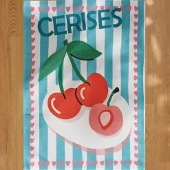 Set di 3 strofinacci in cotone (50 x 70 cm) Tuttifrutti Multicolore