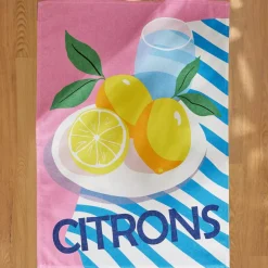Set di 3 strofinacci in cotone (50 x 70 cm) Tuttifrutti Multicolore