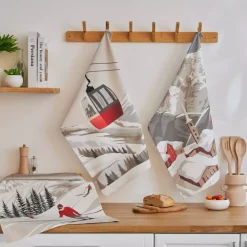 Set di 3 strofinacci in cotone (50 x 70 cm) Izar Multicolore