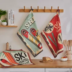 Set di 3 strofinacci in cotone (50 x 70 cm) Touschuss Multicolore