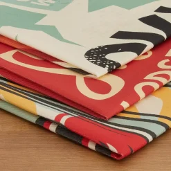 Set di 3 strofinacci in cotone (50 x 70 cm) Touschuss Multicolore