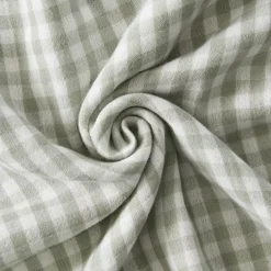Set di 2 strofinacci in garza di cotone (50 x 70 cm) Gaïa vichy Verde eucalipto