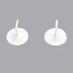 Set di 2 supporti adesivi in metallo Bianco laccato