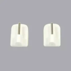 Set di 4 supporti adesivi Bianco