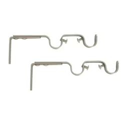 Set di 2 supporti doppi regolabili (L165 - L190/ Ø20 mm) Argento