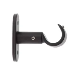 Set di 2 supporti fissi (L50 / D20 mm) Jim gouttière Nero opaco