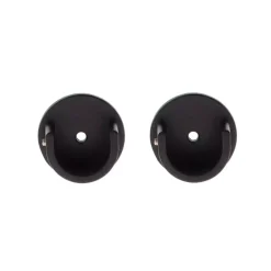 Set di 2 supporti per bastone per tenda (D28 mm) Lino Nero opaco