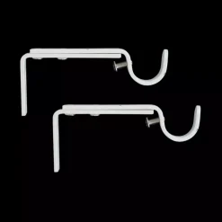 Set di 2 supporti regolabili (L110/L150 cm - Ø20 mm) Bianco opaco