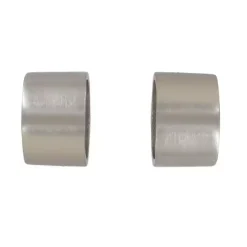 Set di 2 terminali (Ø28 mm) Bouchon Argento opaco
