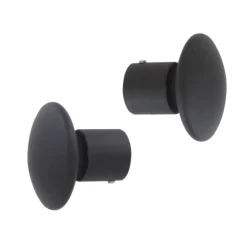 Set di 2 terminali (Ø20 mm) Champignon Nero opaco