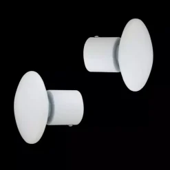 Set di 2 terminali (Ø20 mm) Champignon Bianco opaco
