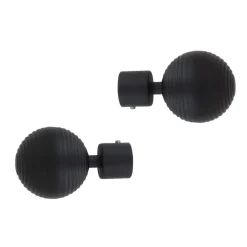 Set di 2 terminali (D20 mm) Globe Nero