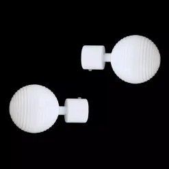 Set di 2 terminali (D20 mm) Globe Bianco