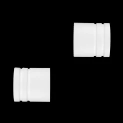 Set di 2 terminali legno (D28 mm) Nils Bouchon Bianco