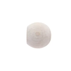 Set di 2 terminali per asta in legno cerusato (D28 mm) Soren a sfera Naturale